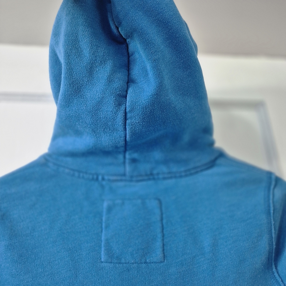 Abercrombie & Fitch Vintage Y2K Preppy Pullover Hoodie Graphic Logo Blue Sz M - Picture 5 of 12
